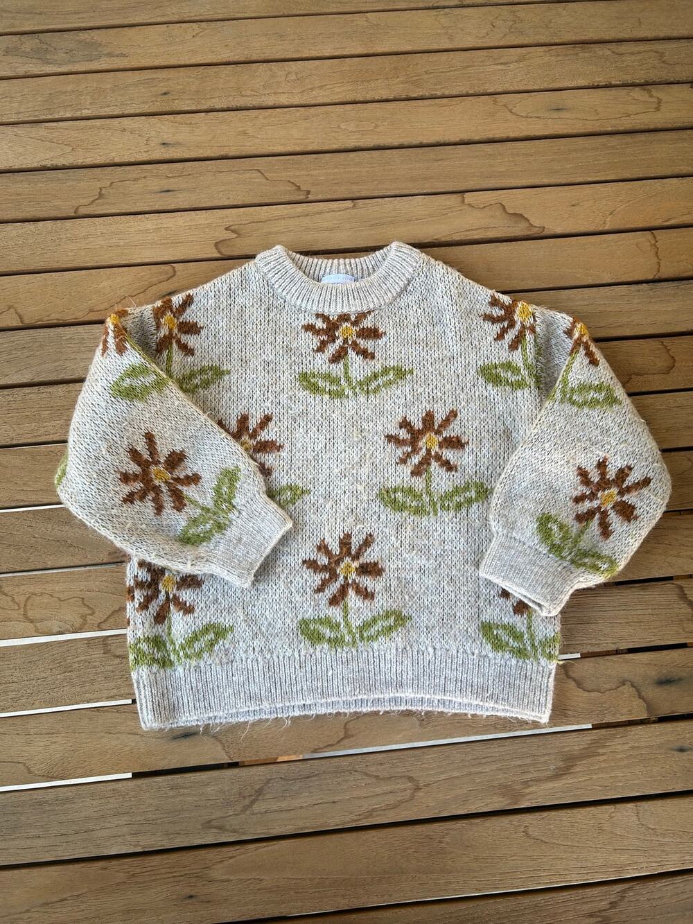 Zara toddler Jacquard knit sweater size 2/3